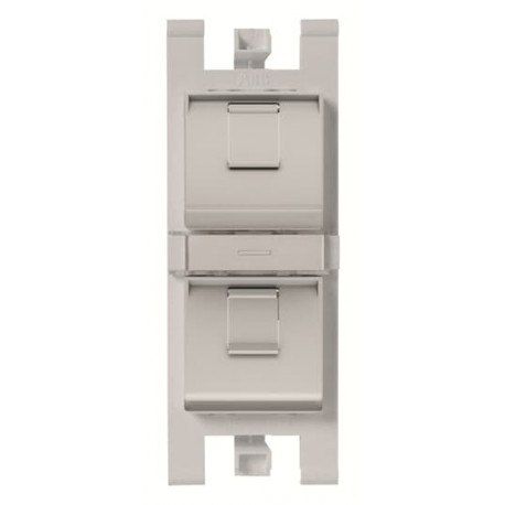 Niessen 2CLA101670T1301 Soporte 45º para 2x RJ45 con pers. PL